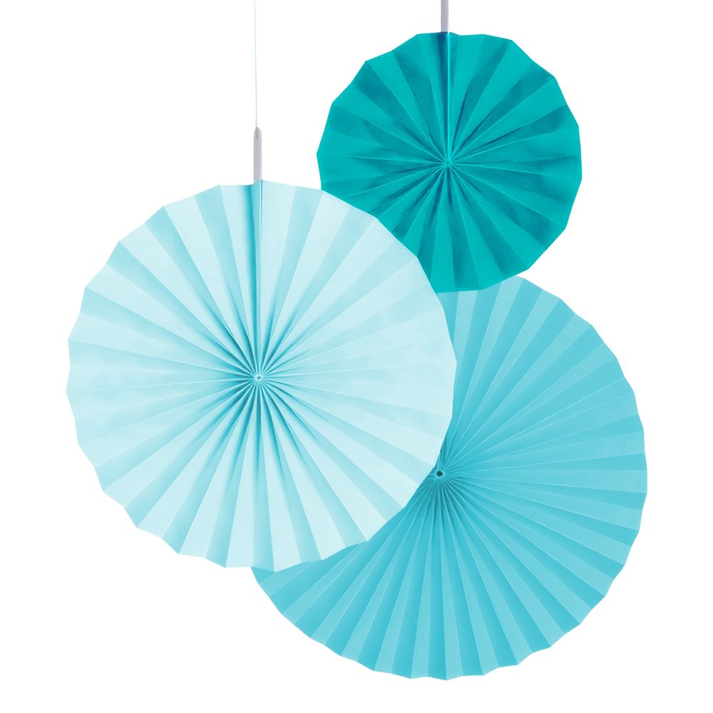 Paperiviuhkat Sininen Aqua Glamor