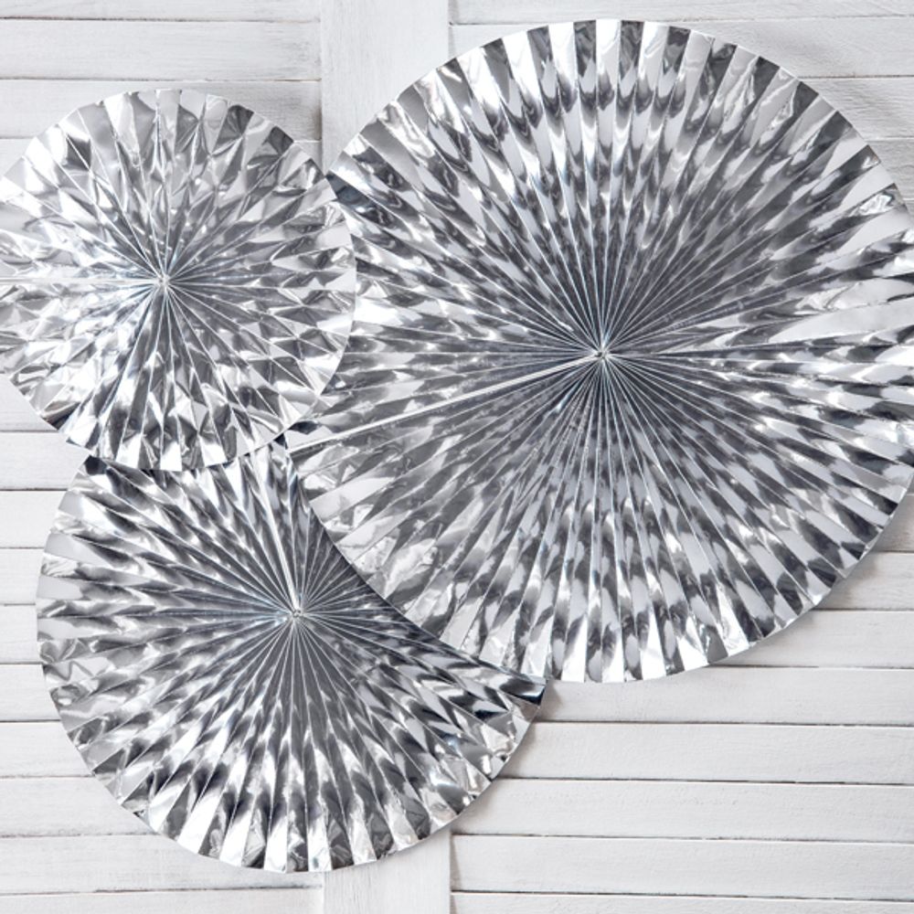 Papirvifte Sølv Metallic