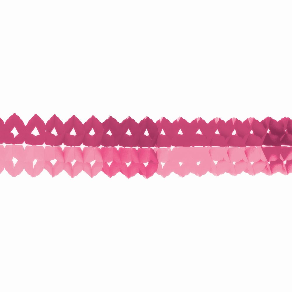 Pappersgirlanger Rosa Mini