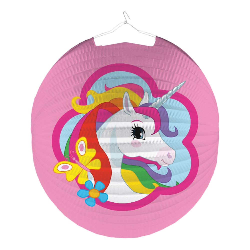 Paperilyhty Pyöreä Unicorn