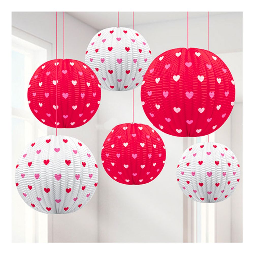 Papirlykter Mini Hjerter