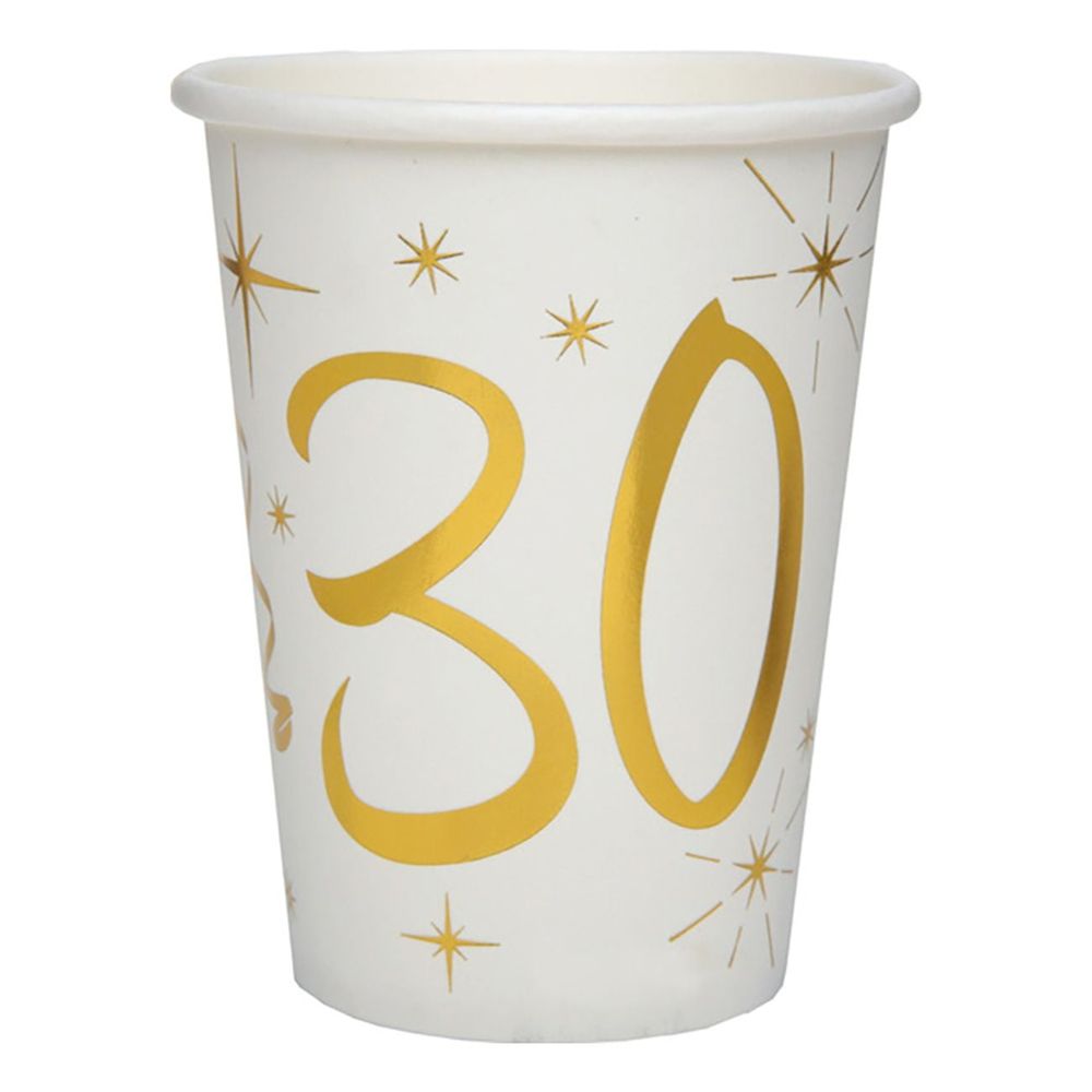 Papkrus 30 Guld/Hvid