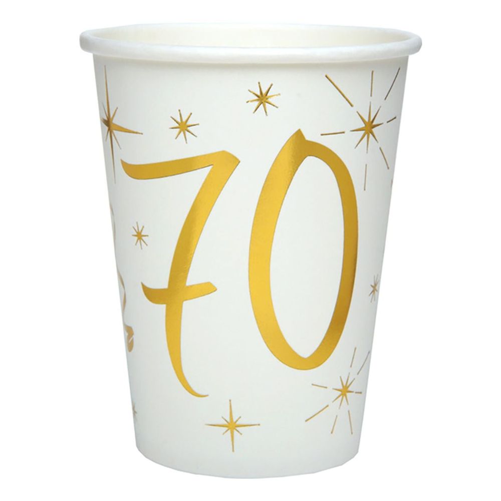 Papkrus 70 Guld/Hvid