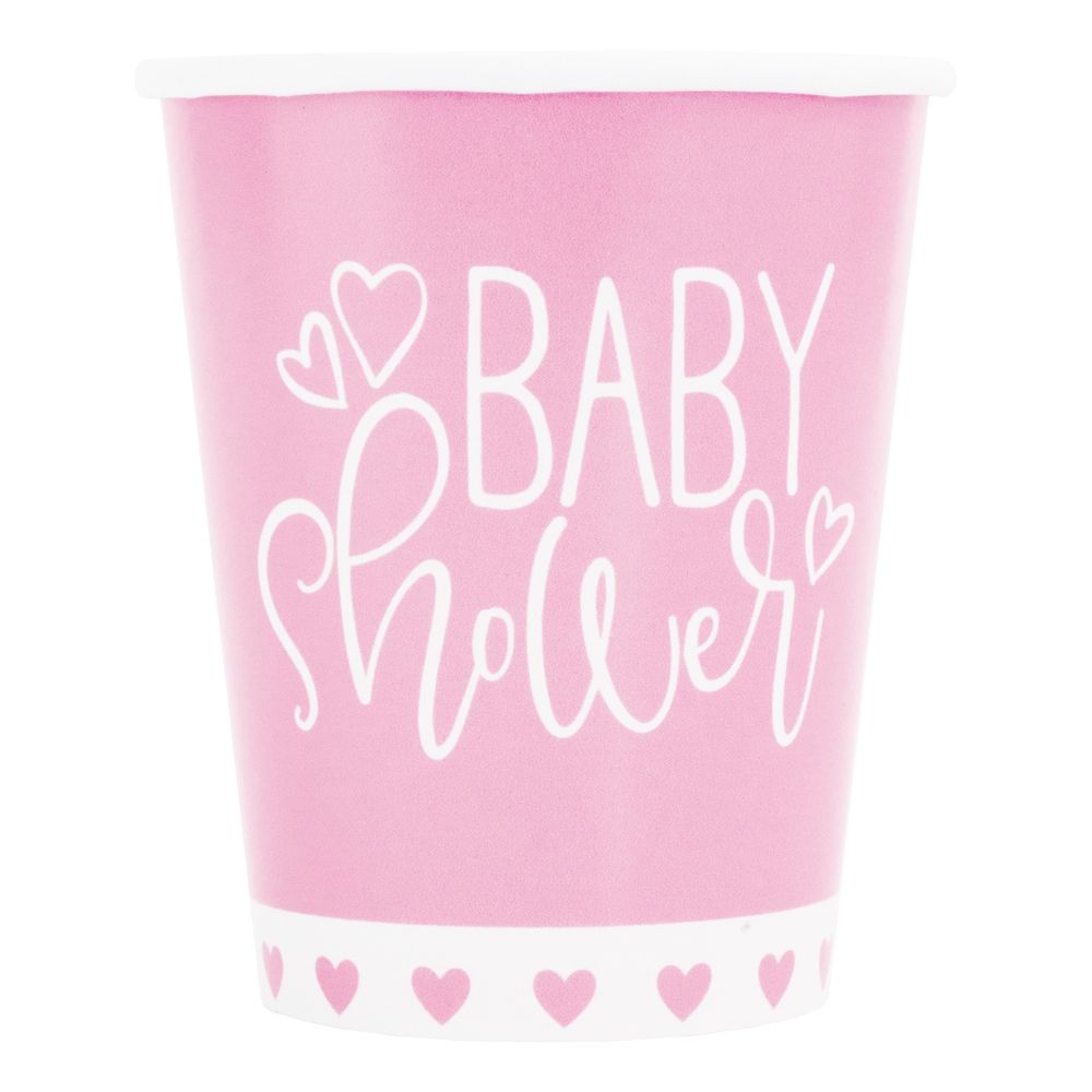 Papkrus Baby Shower Lyserød