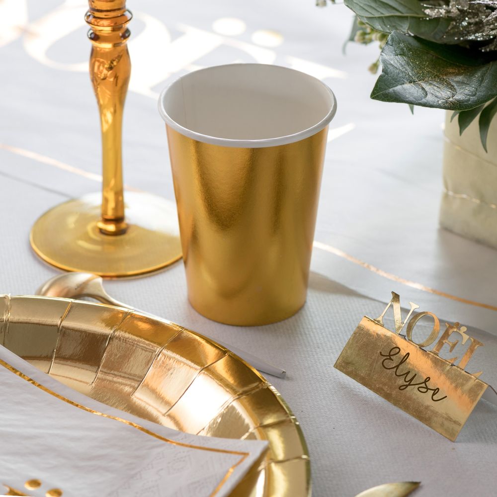 Pahvimukit Kulta Metallic