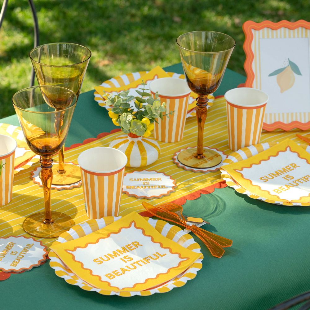 Pappersmuggar Gul/Orange