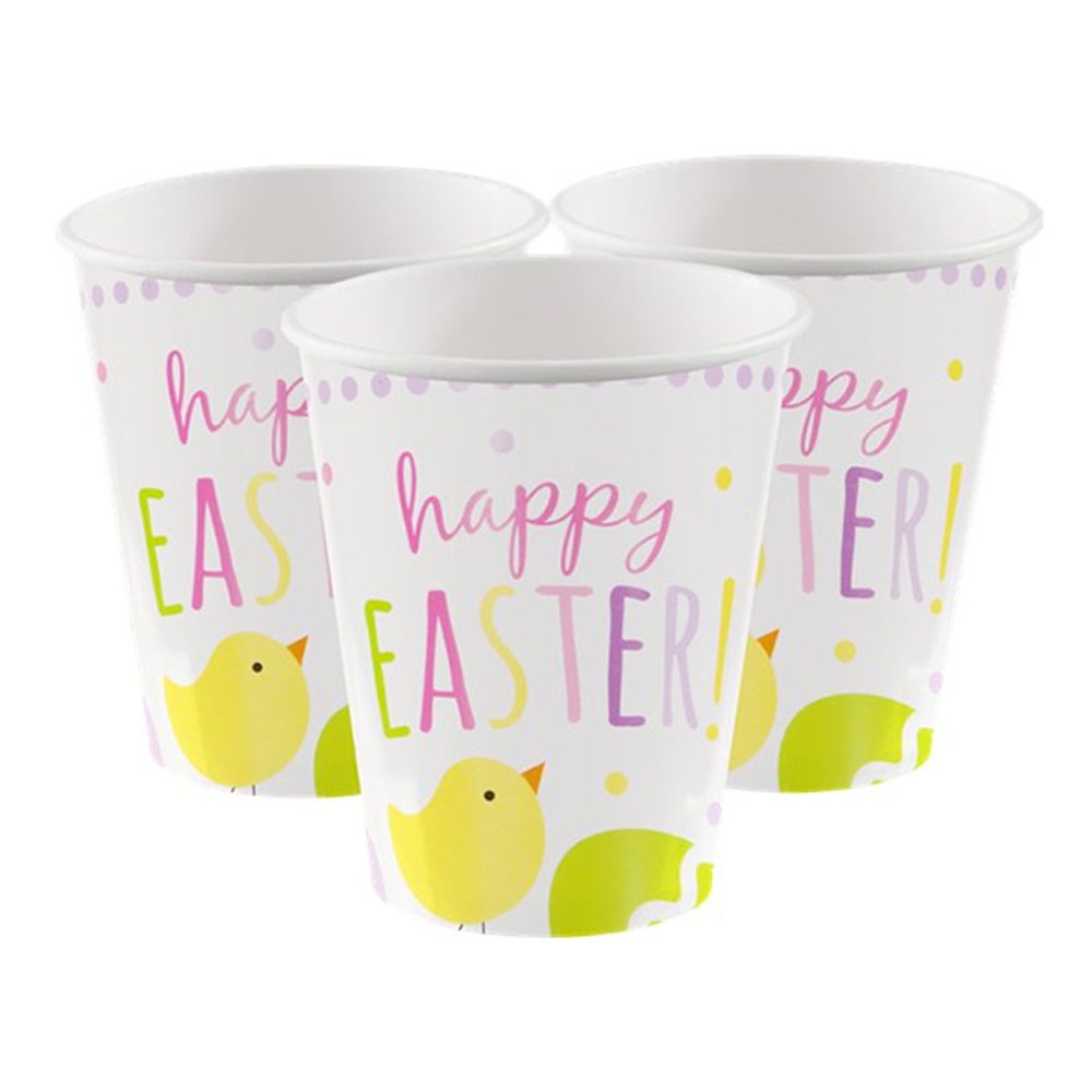 Pappkopper Happy Easter Kylling