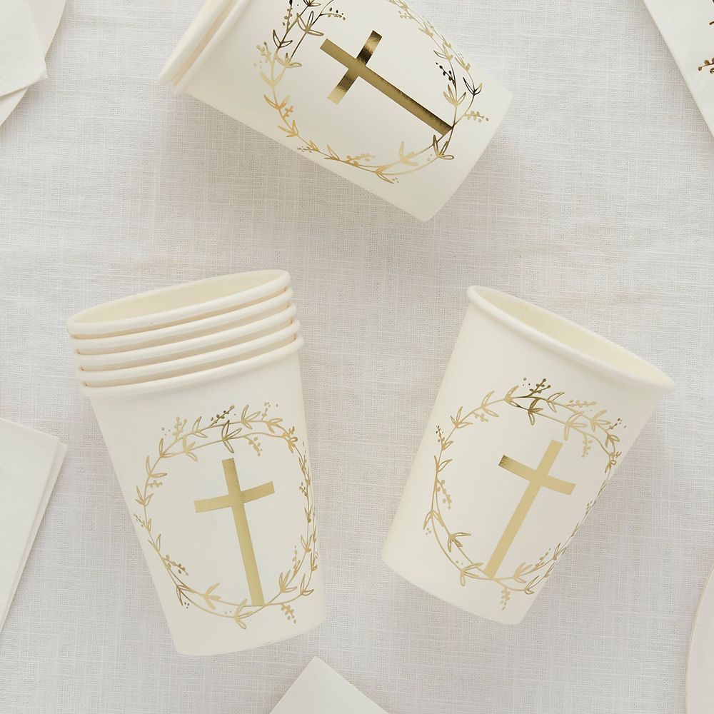 Papkrus Kors Guld
