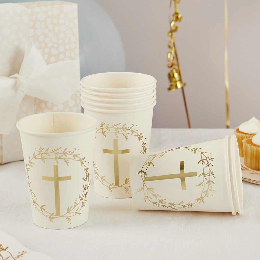 Papkrus Kors Guld