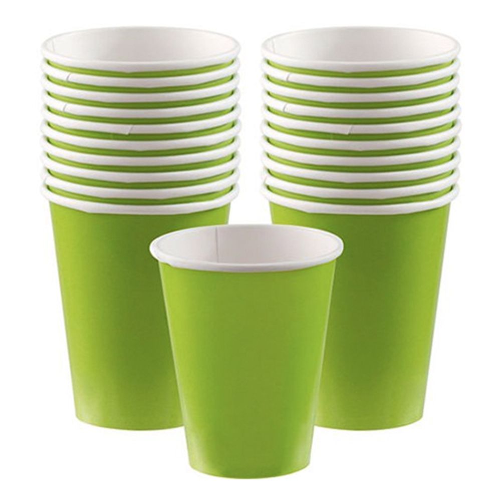 Pappkopper Limegrønn