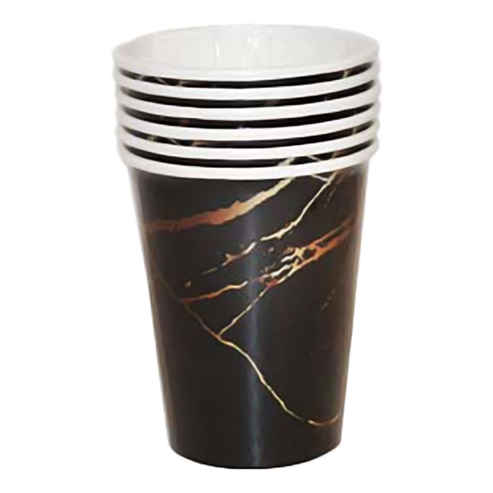 Papkrus Marmor Sort/Guld