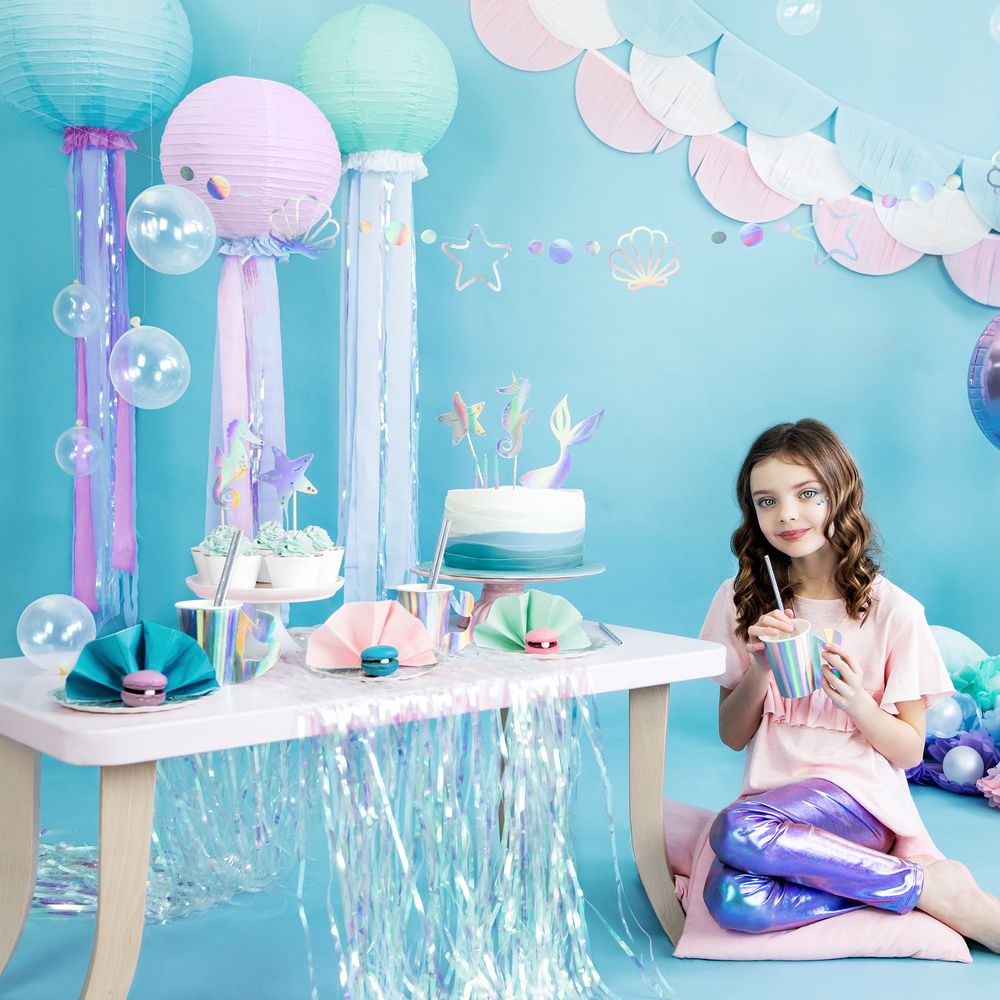 Pappersmuggar Mermaid Färgskimrande