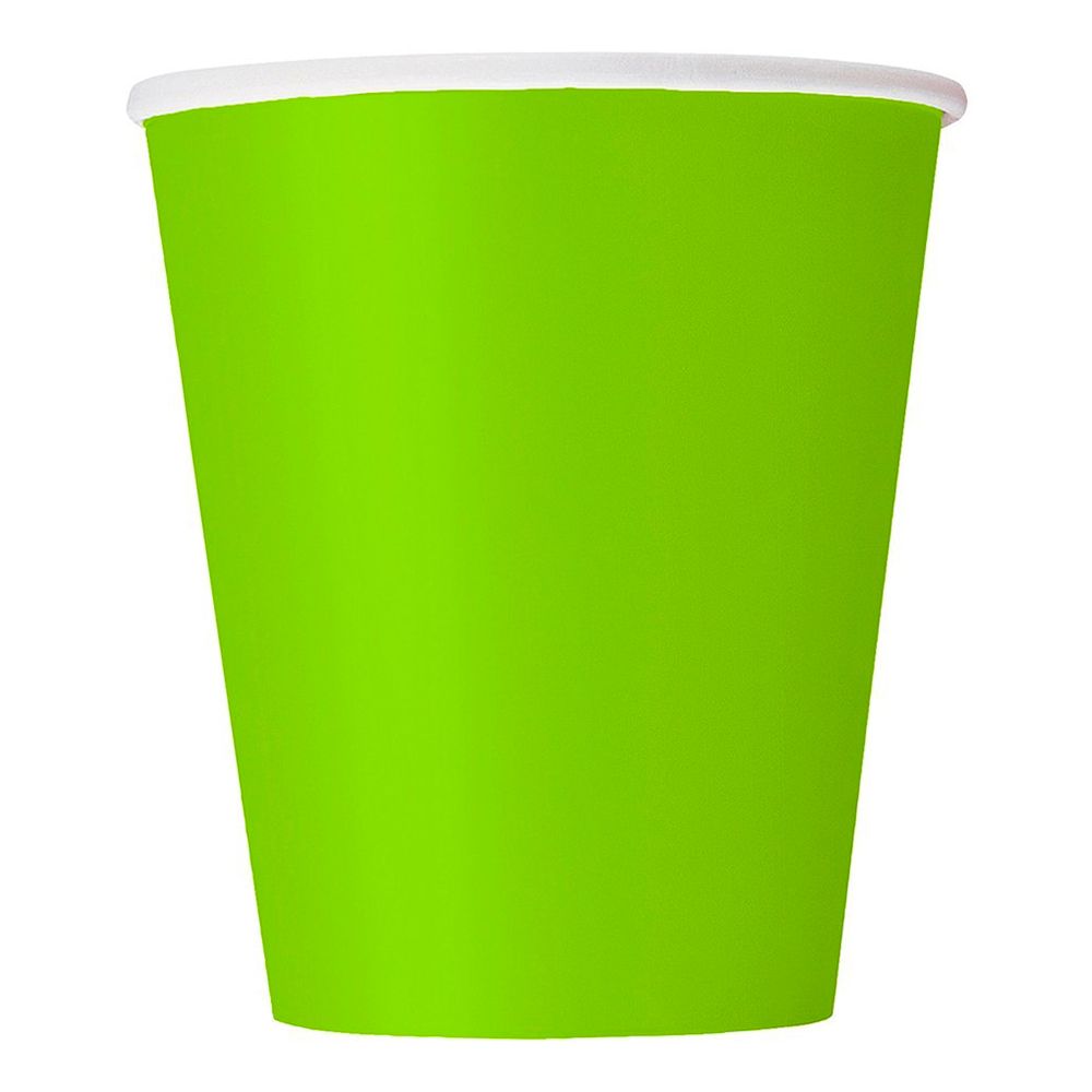 Pappkopper Neongrønn
