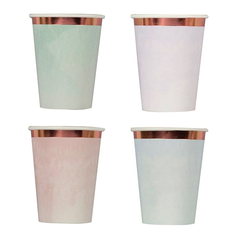 Pappersmuggar Pastell Roséguld