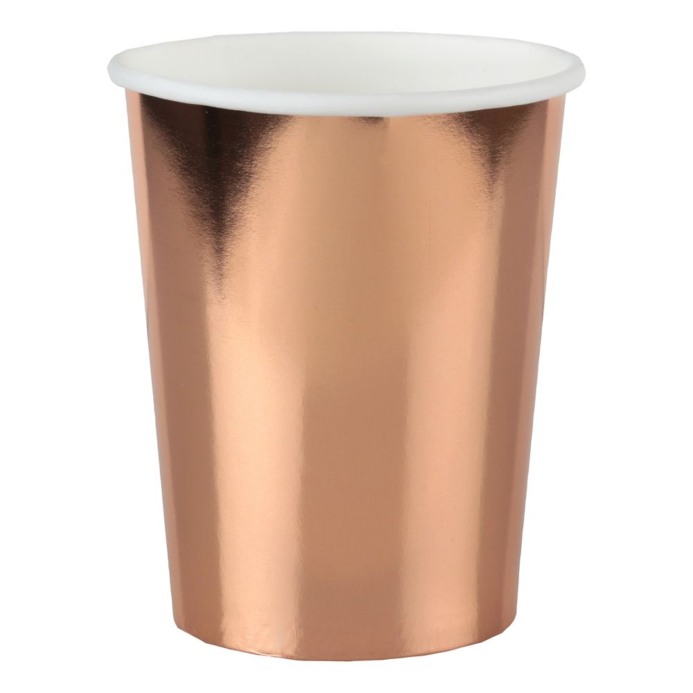 Pahvimukit Ruusukulta Metallic