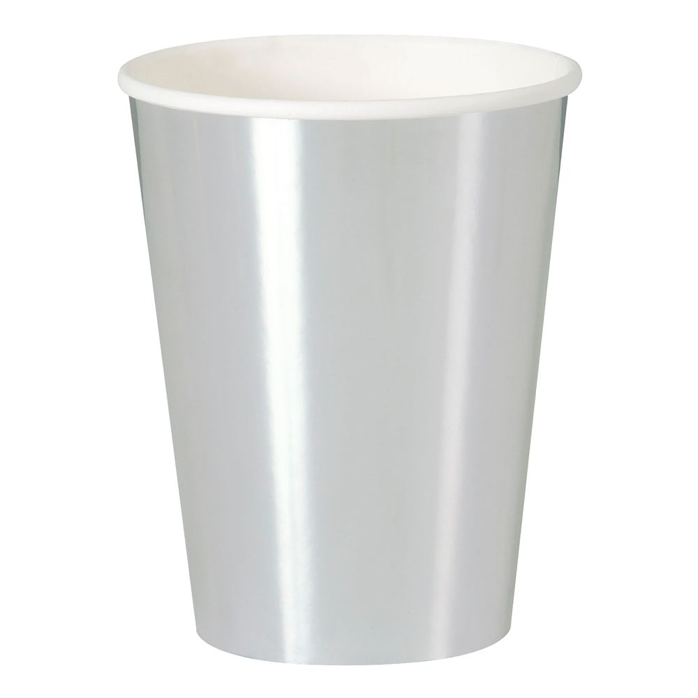 Pappersmuggar Silver Metallic