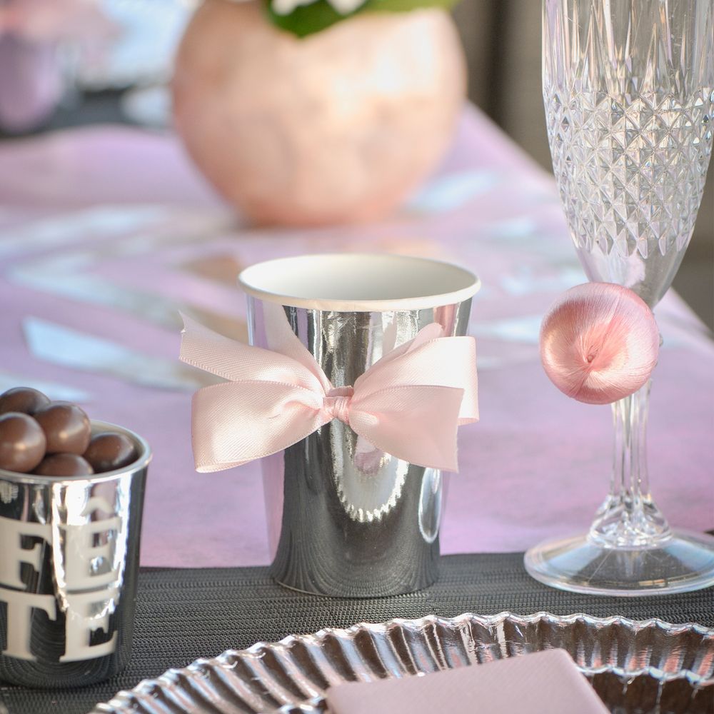 Pappersmuggar Silver Metallic