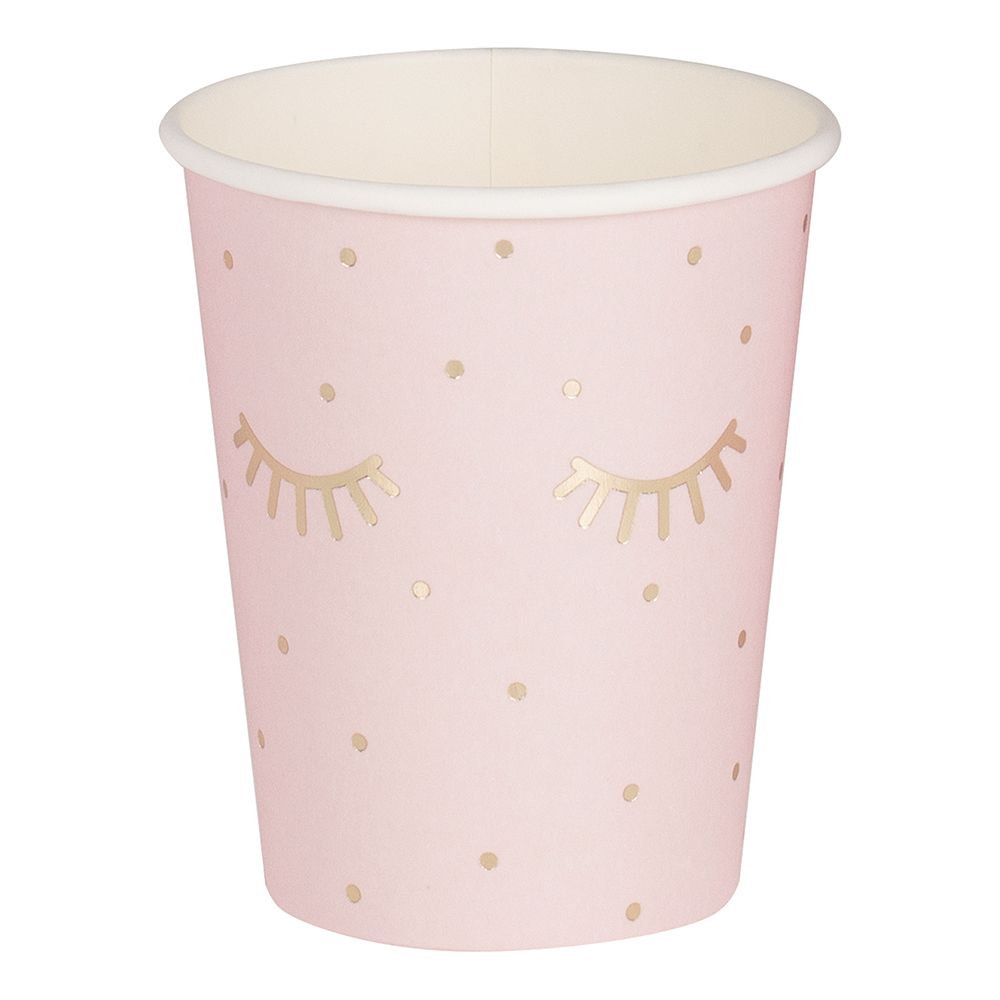 Pappersmuggar Sleepy Eyes Rosa/Guld