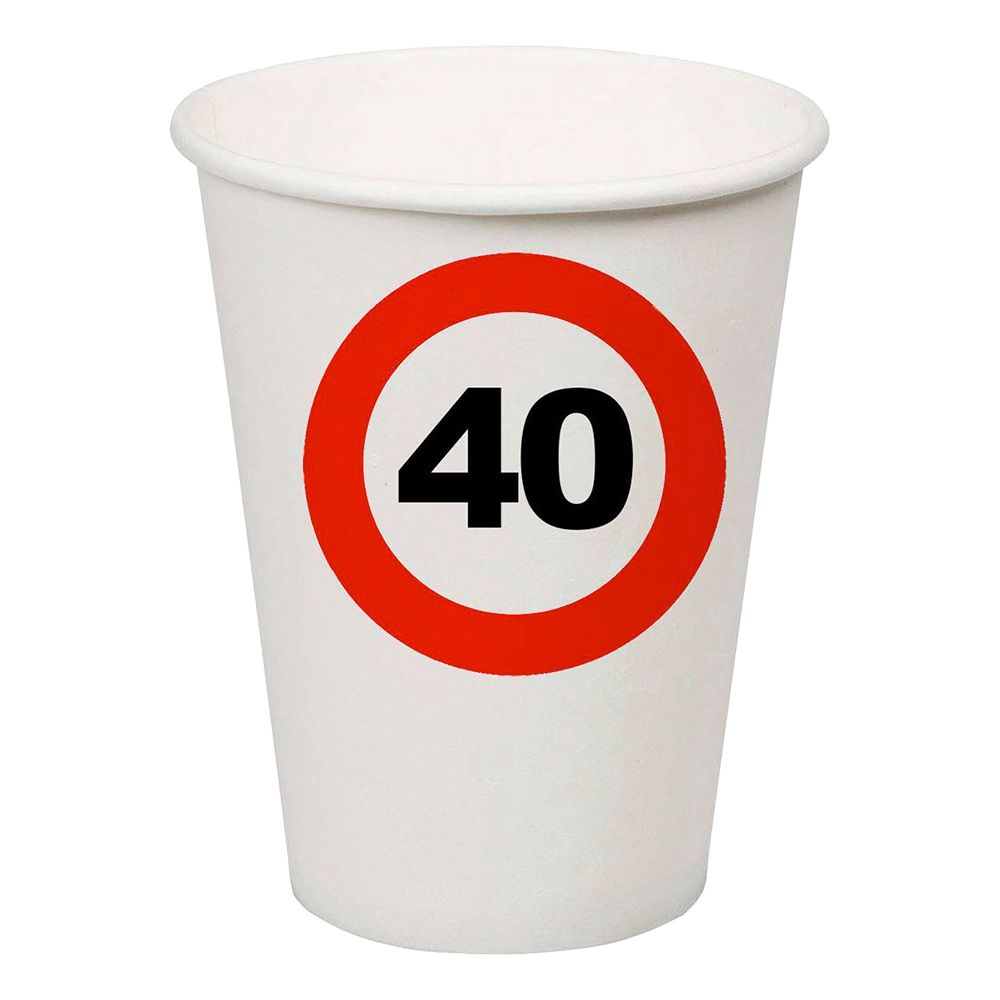 Pahvimukit Liikennemerkki 40