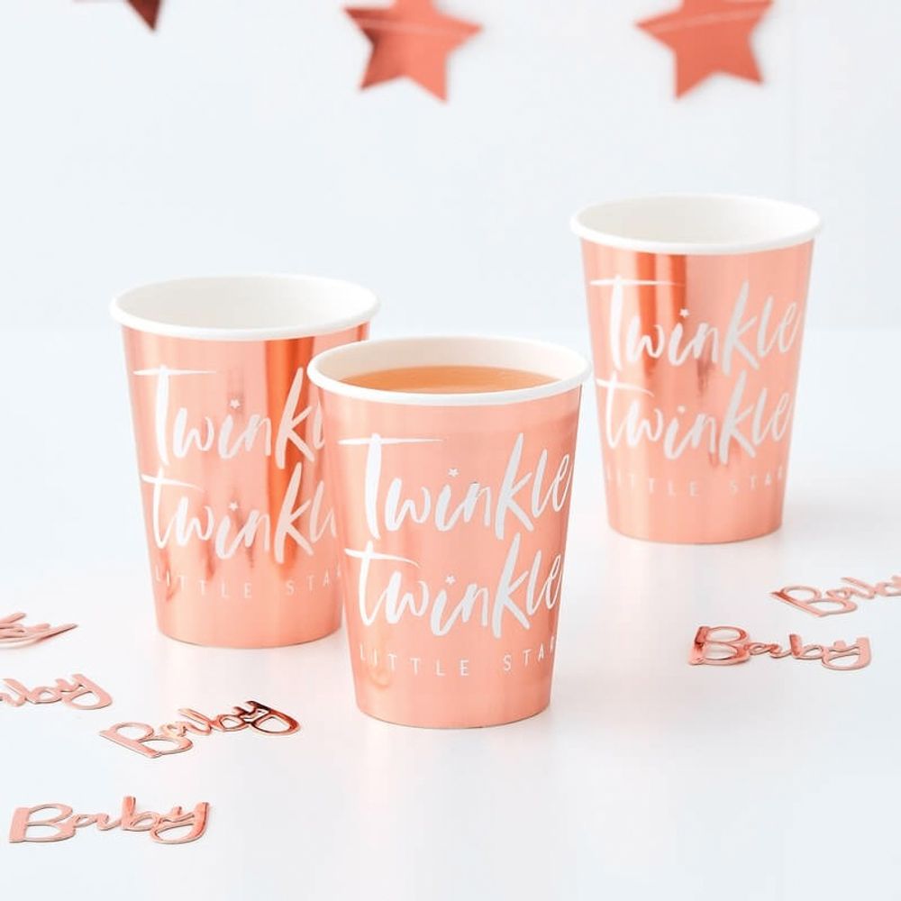 Pappkopper Twinkle Winkle Roségull Metallic