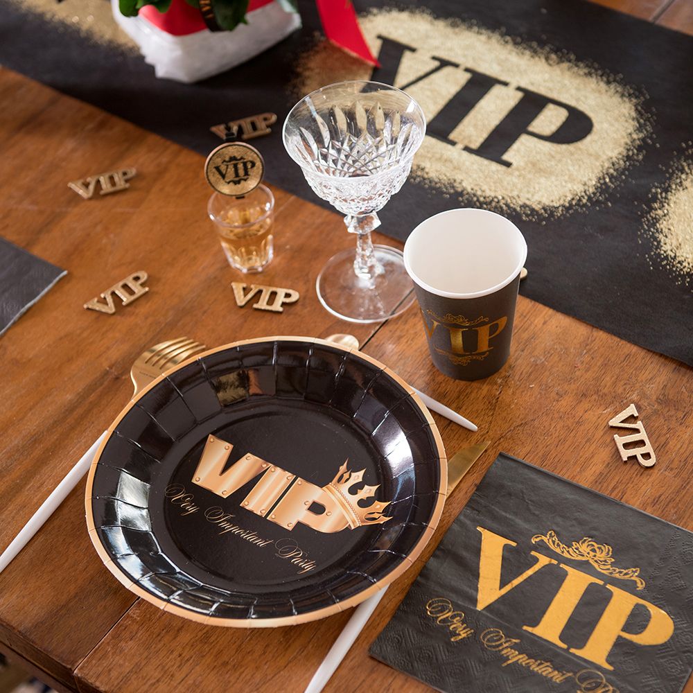 Pappkopper VIP Svart/Gull