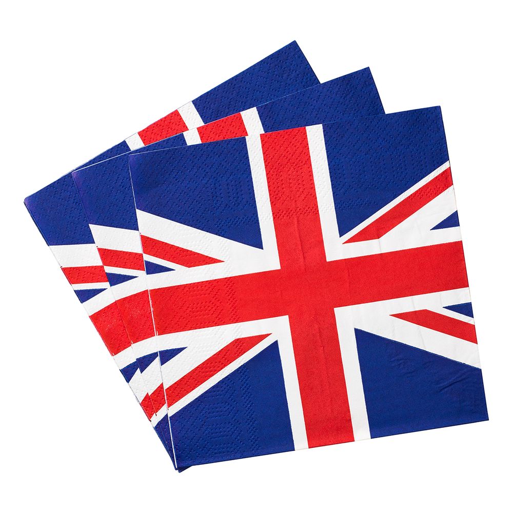 Papirservietter Britiske Flagg
