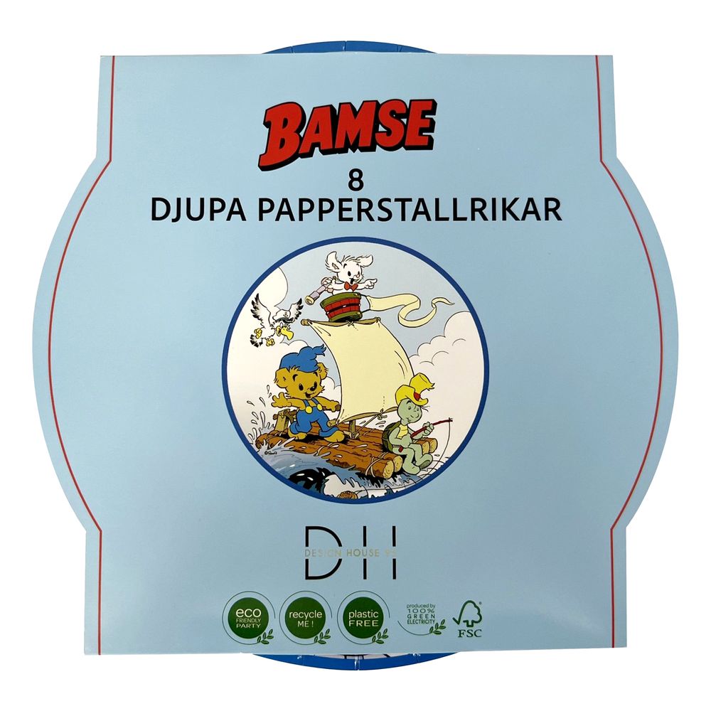 Pappskåle Båd Bamse