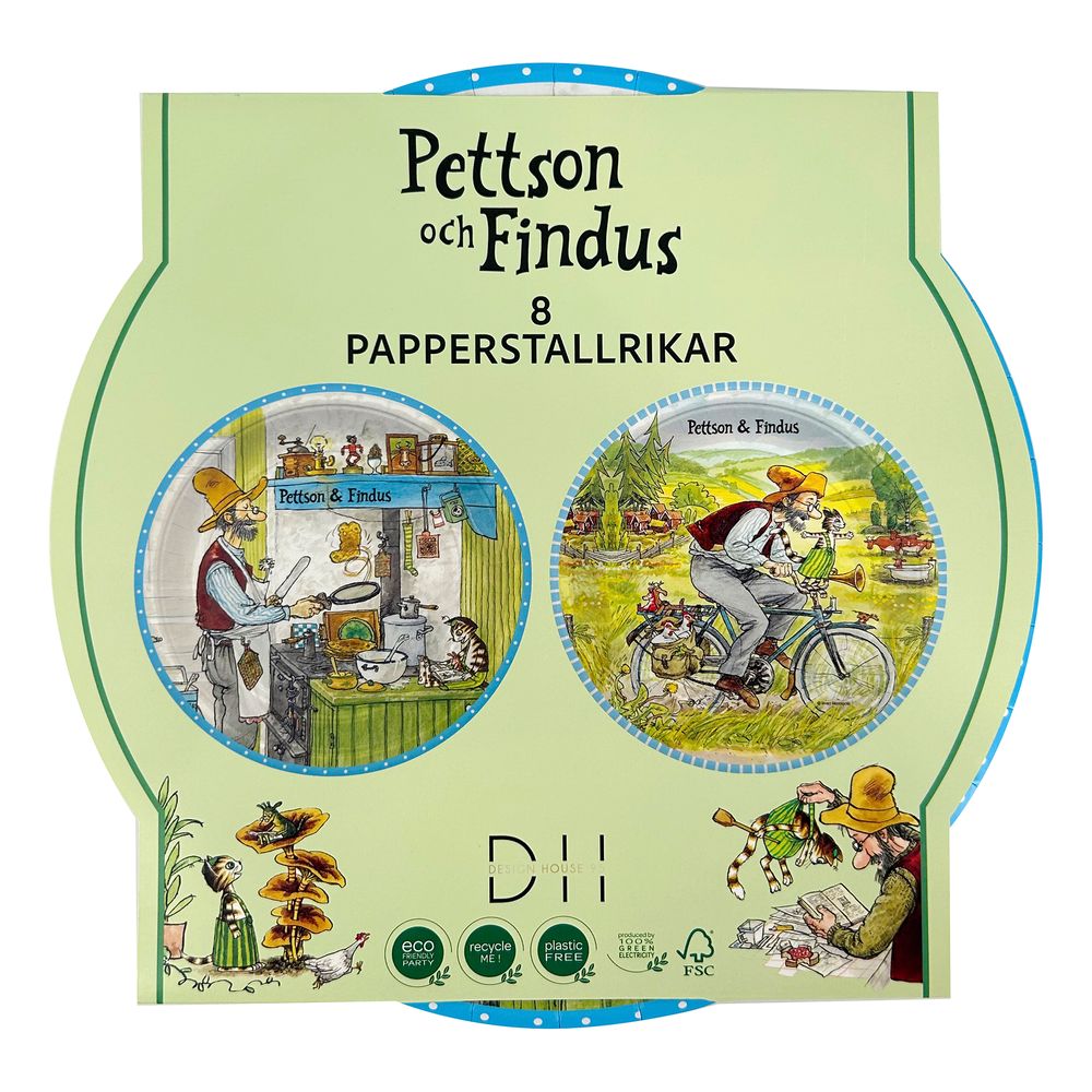 Paptallerkener Pettson & Findus