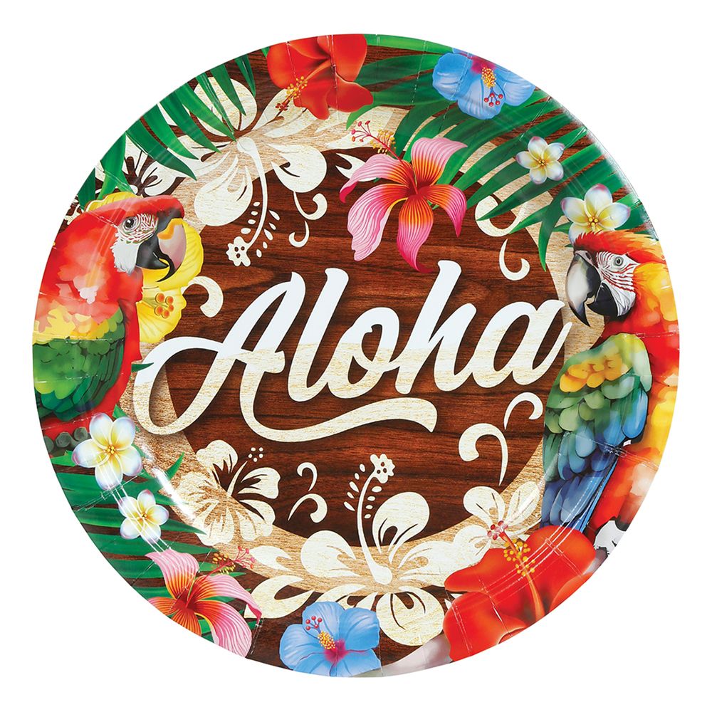 Paptallerkener Aloha