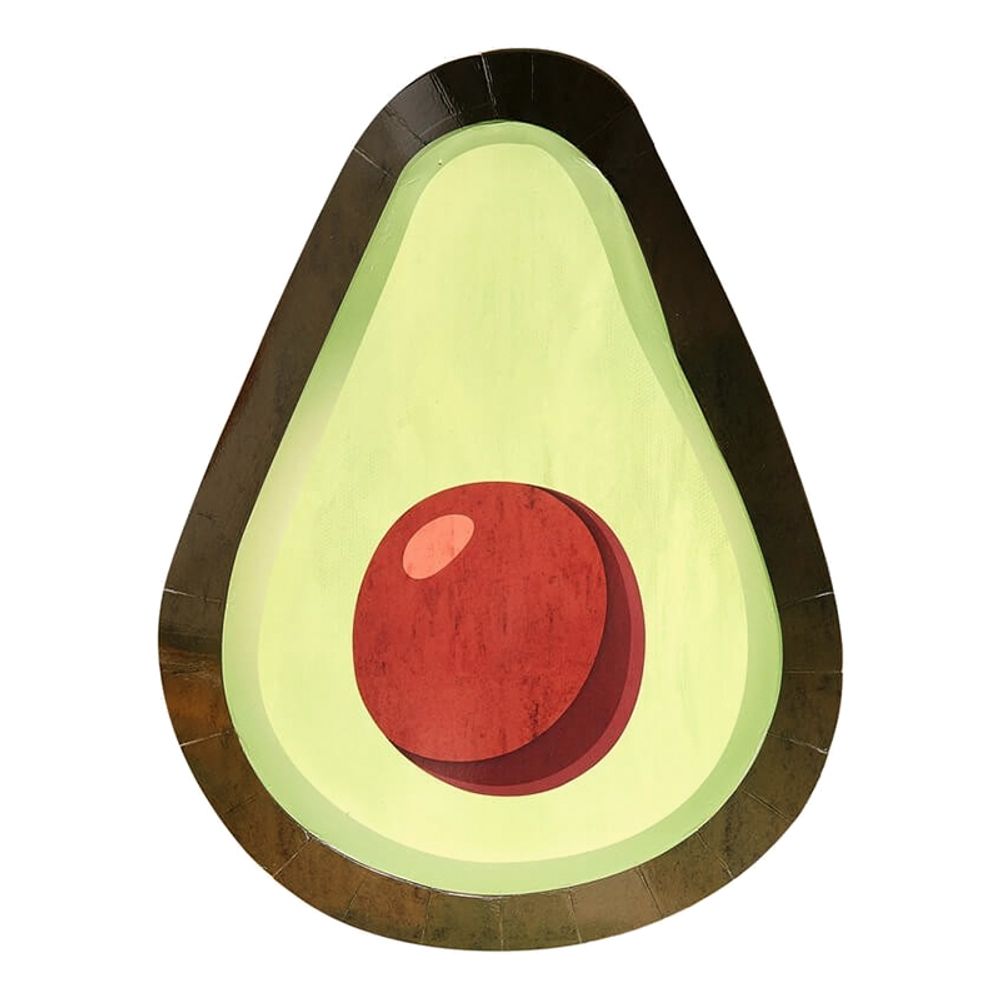 Papptallerken Avokado Fiesta