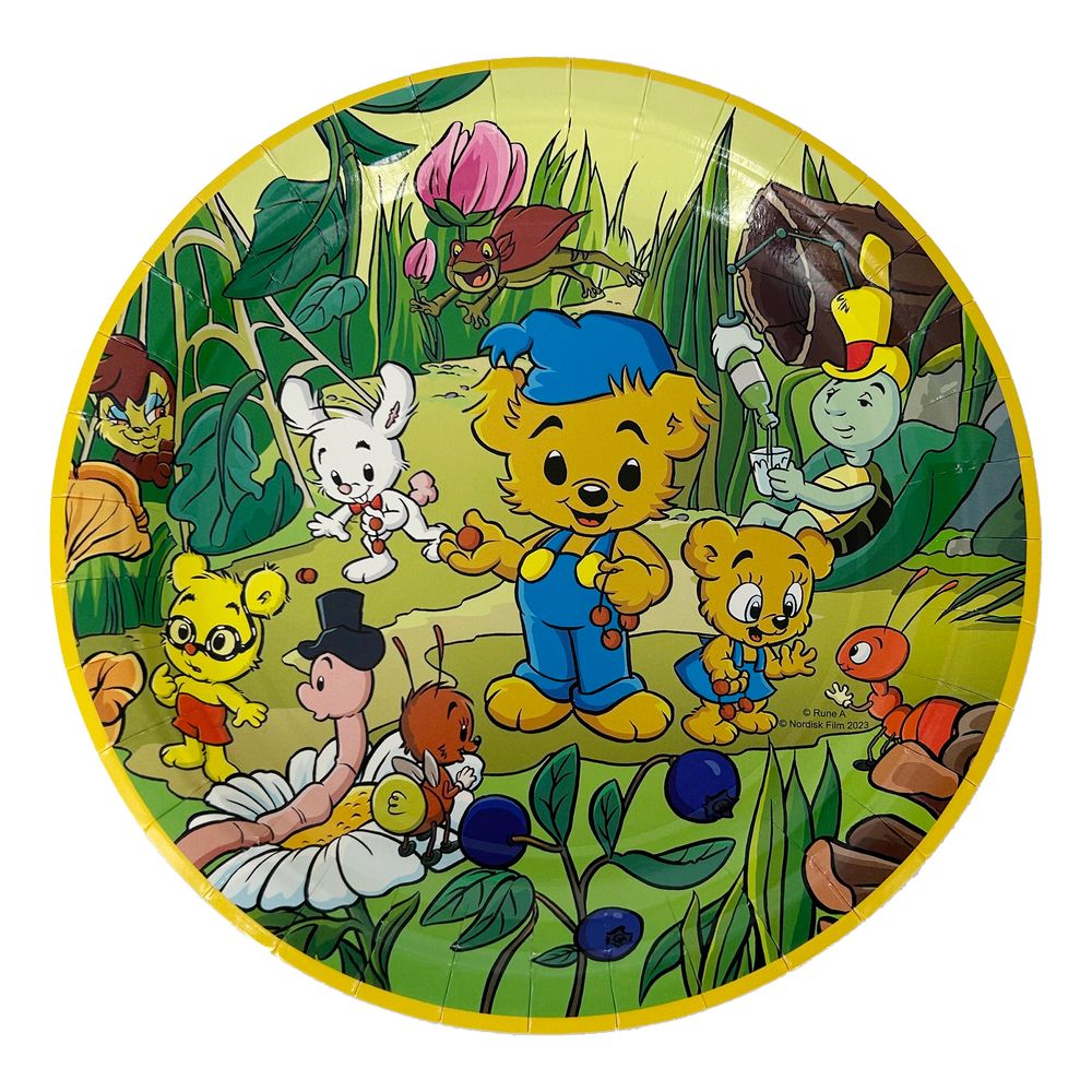 Papperstallrikar Bamse