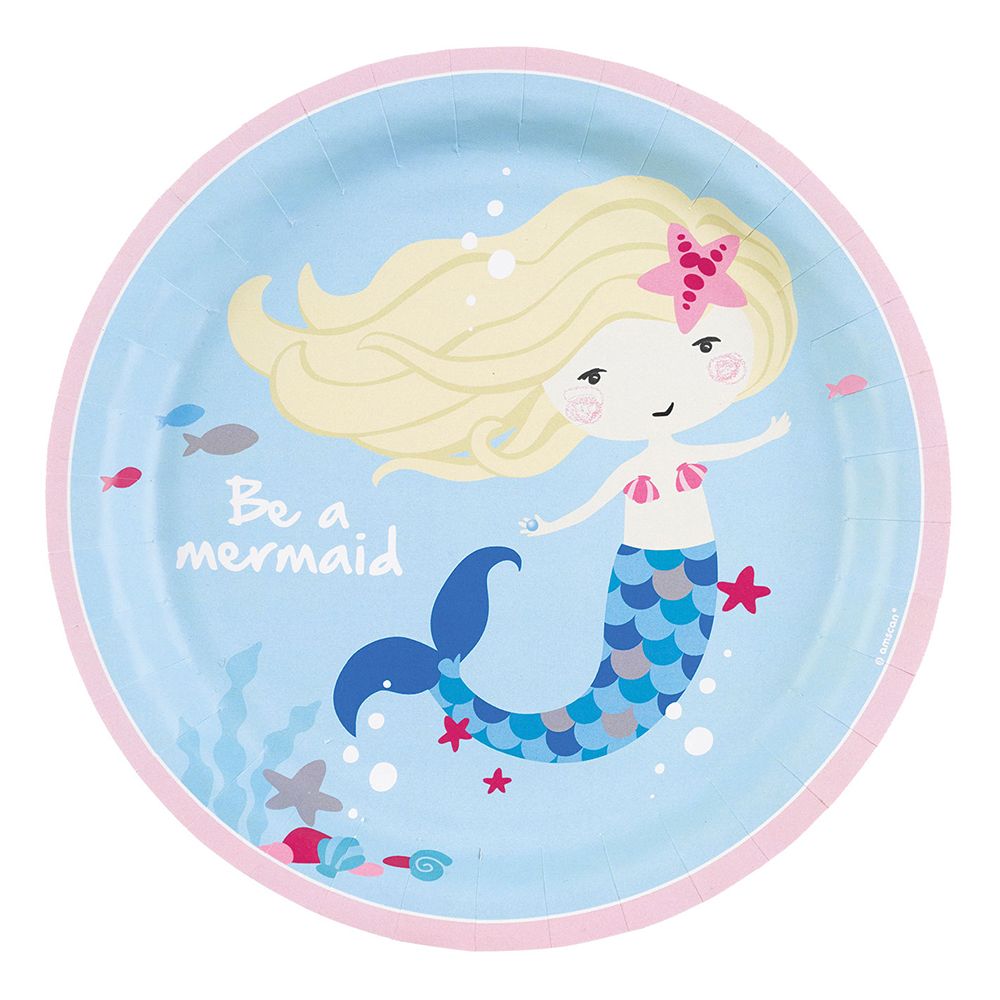 Papptallerkener Be a Mermaid