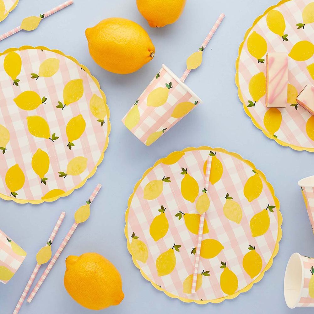 Paptallerkener Citroner