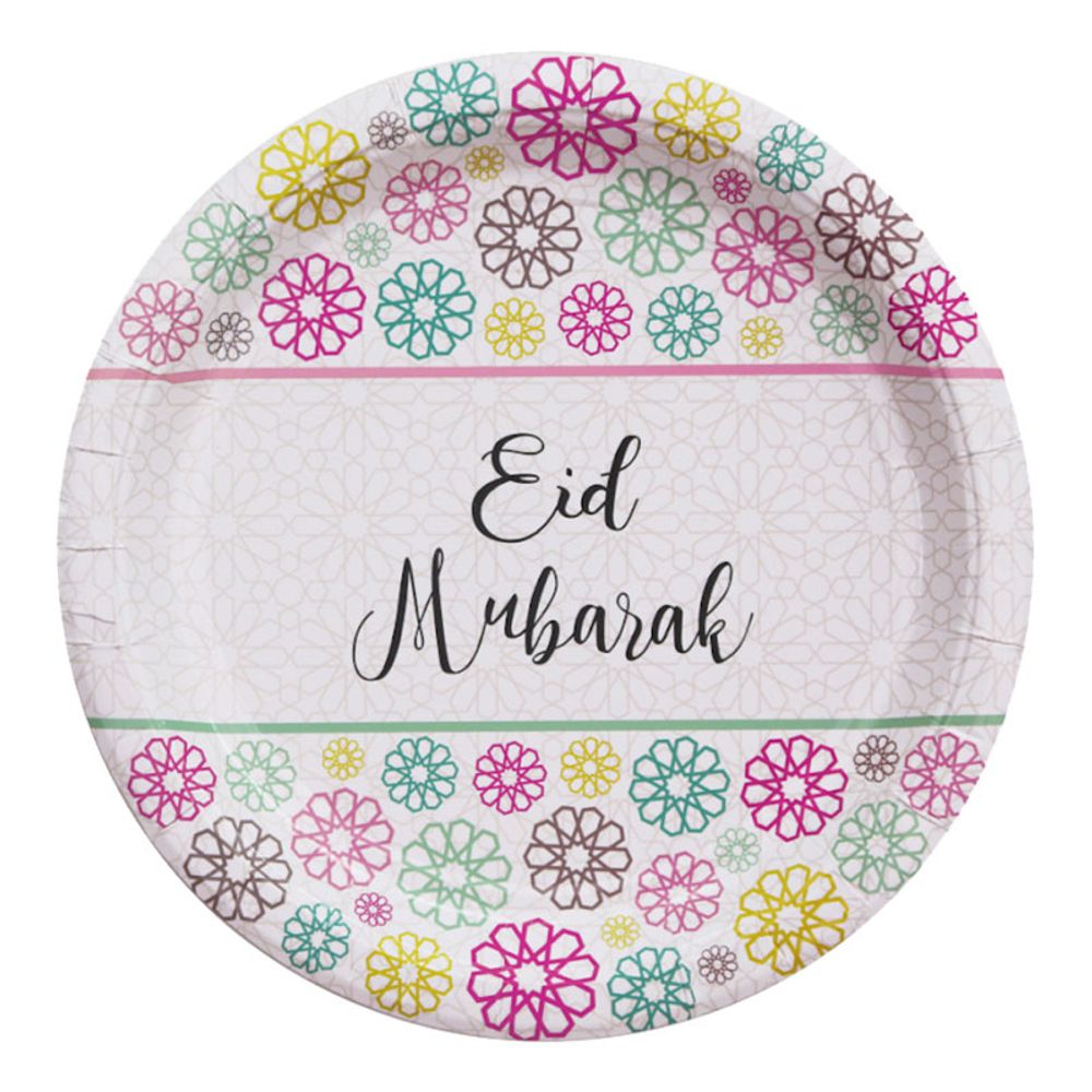 Papptallerkener Eid Mubarak Geo