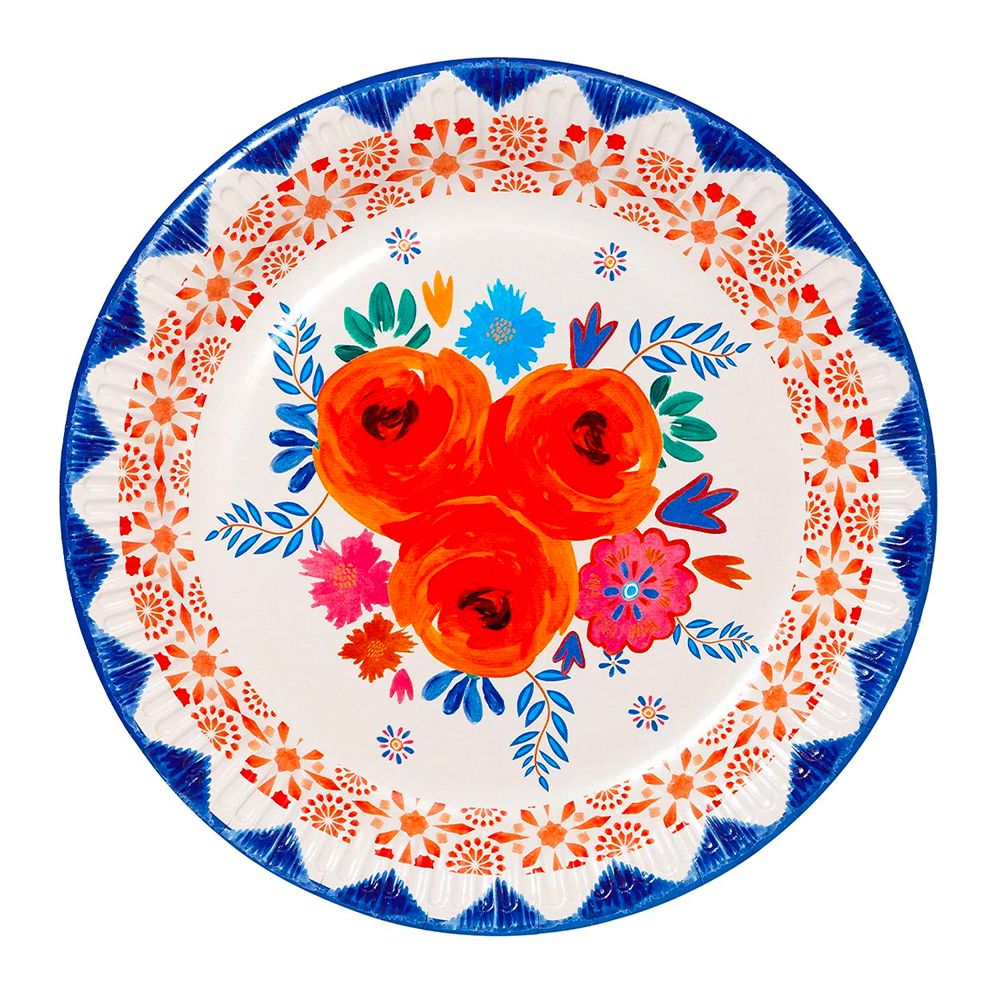 Papperstallrikar Floral Boho Party