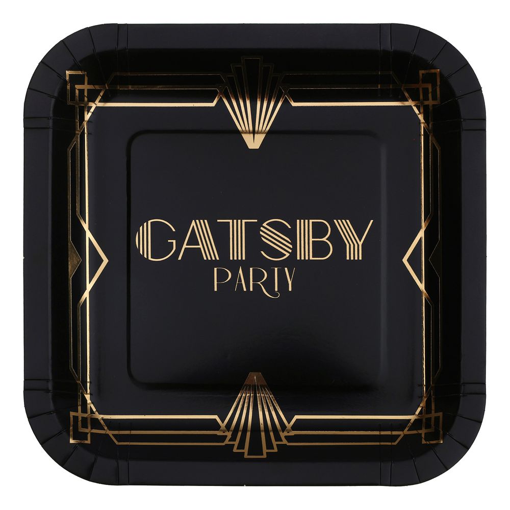 Paptallerkener Gatsby Noir