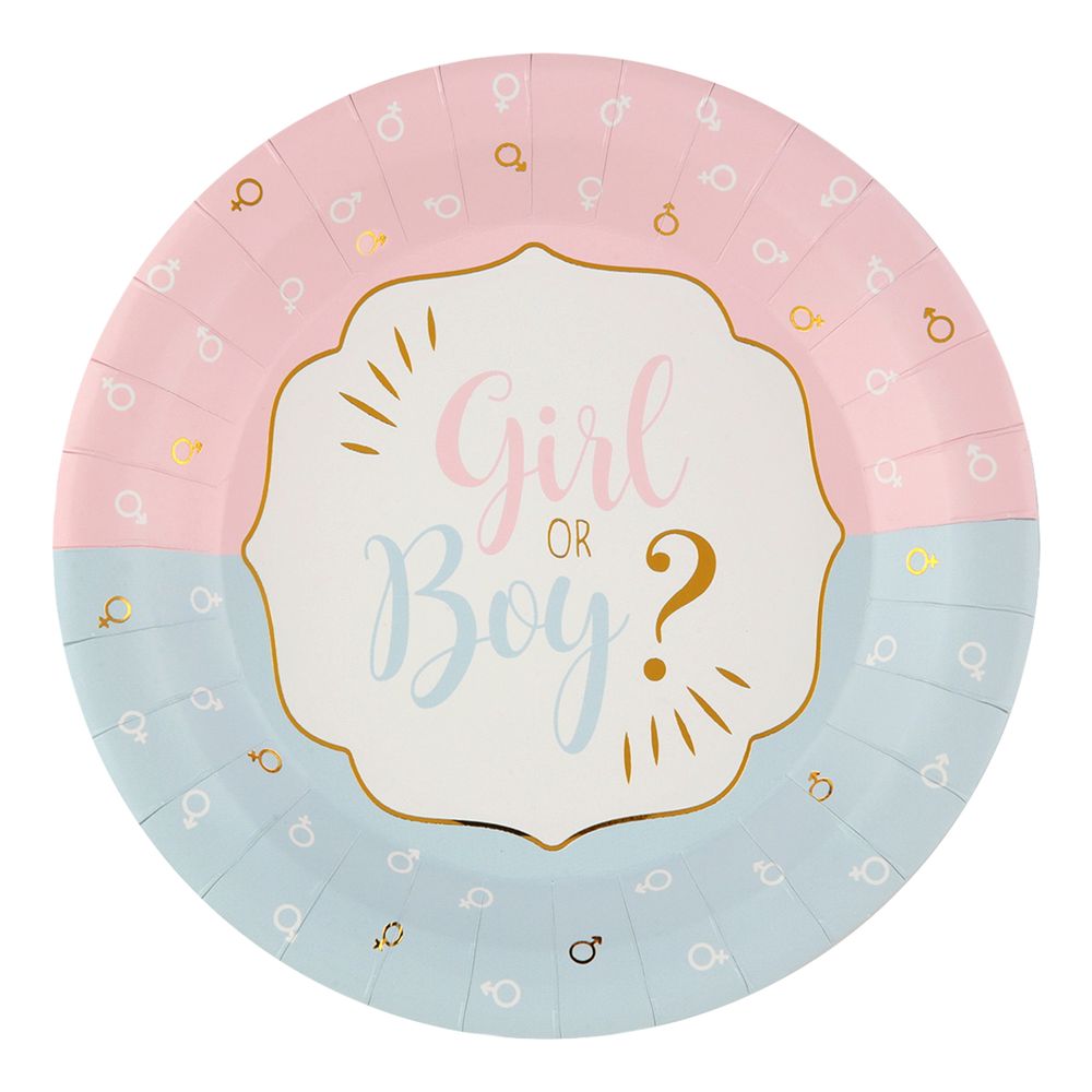 Papptallerken Girl or Boy