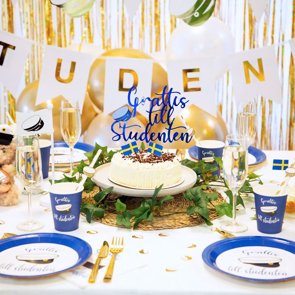 Papperstallrikar Grattis till Studenten