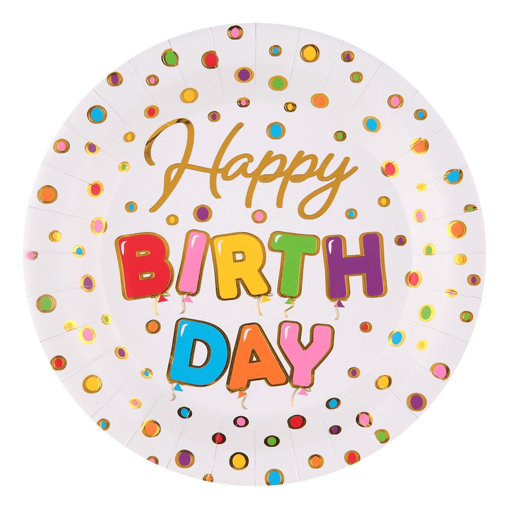 Papperstallrikar Happy Birthday