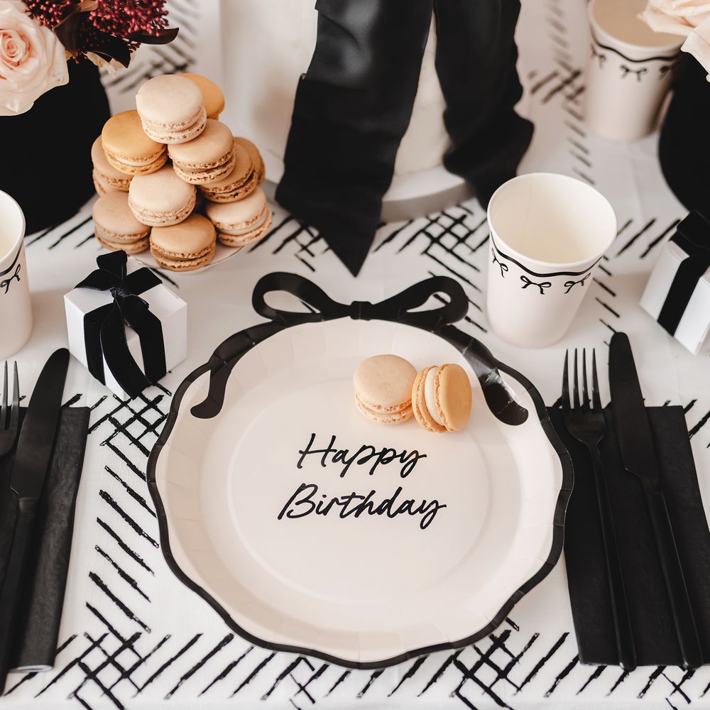 Paptallerkener Happy Birthday Roset