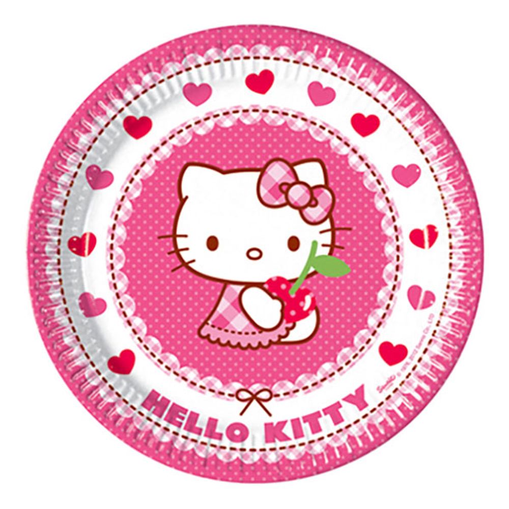 Papptallerkener Hello Kitty