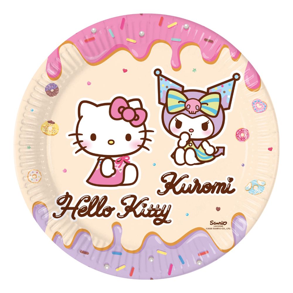 Hello Kitty & Kuromi Pahvilautaset