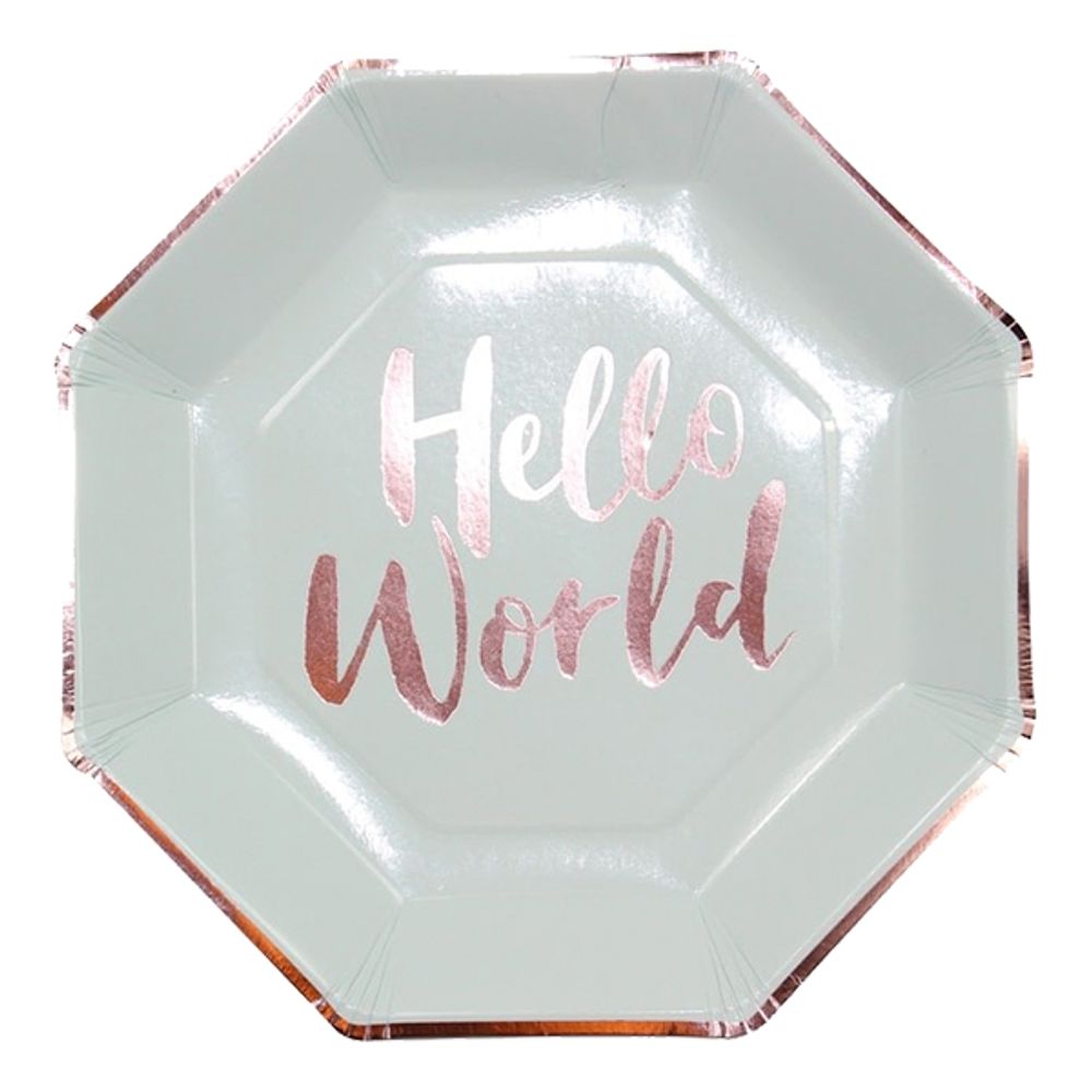 Papptallerken Hello World