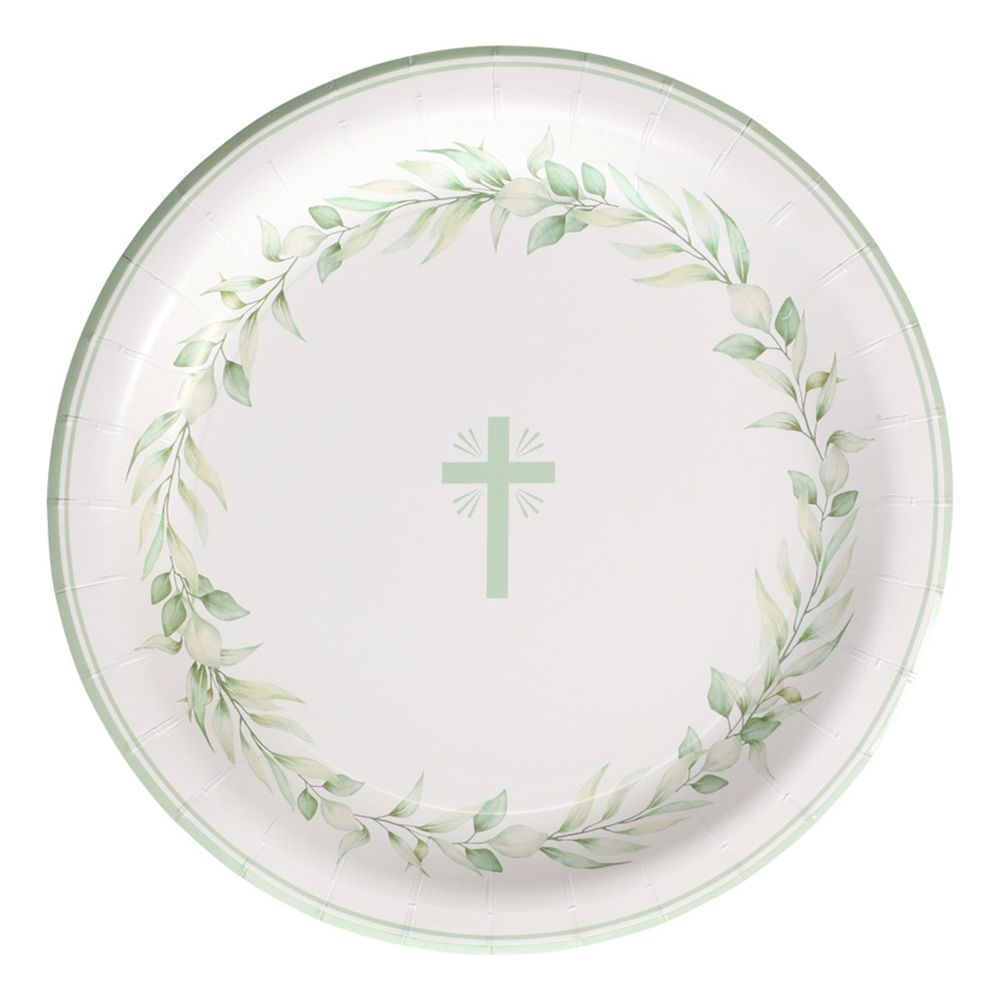 Vihreäristiset ristipahvilautaset