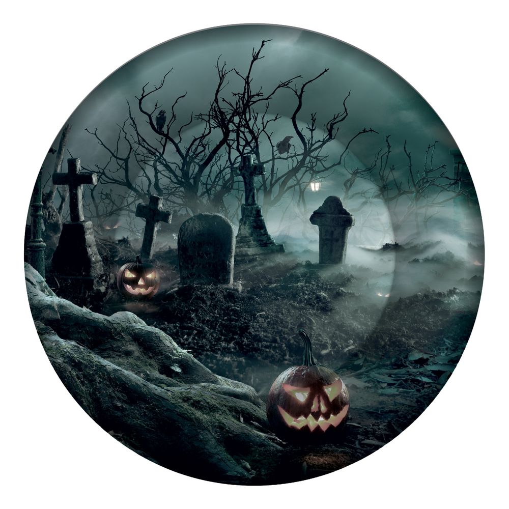 Papperstallrikar Kyrkogård Halloween