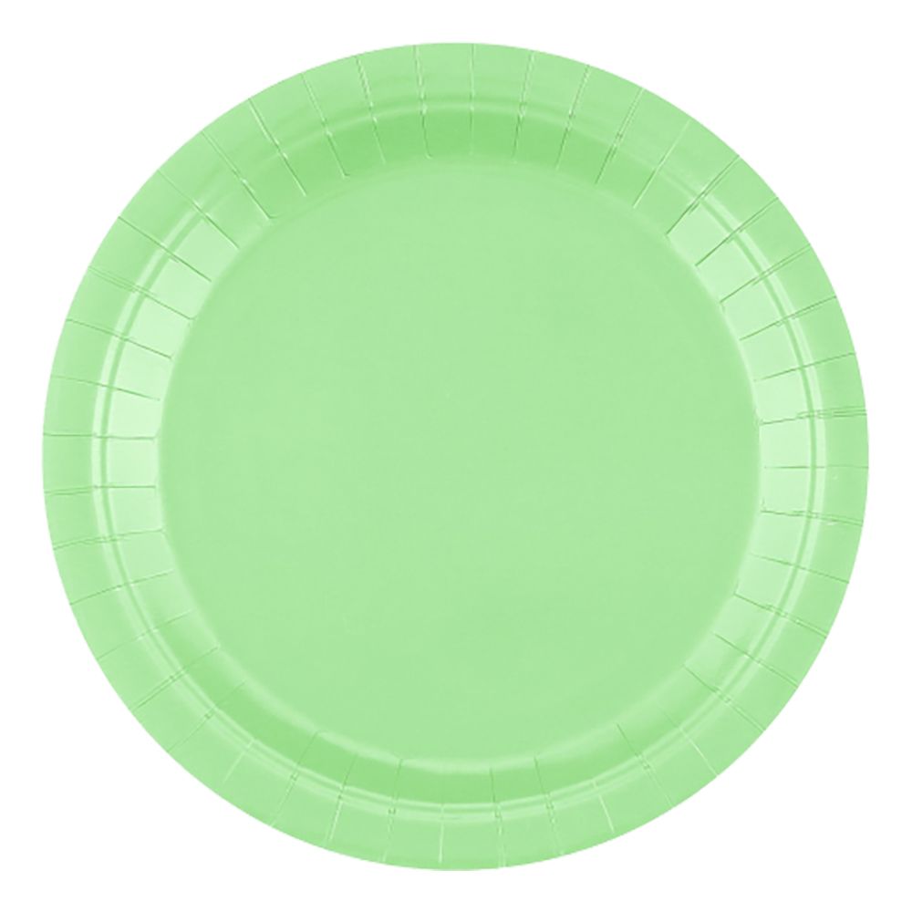 Papperstallrikar Limegrön
