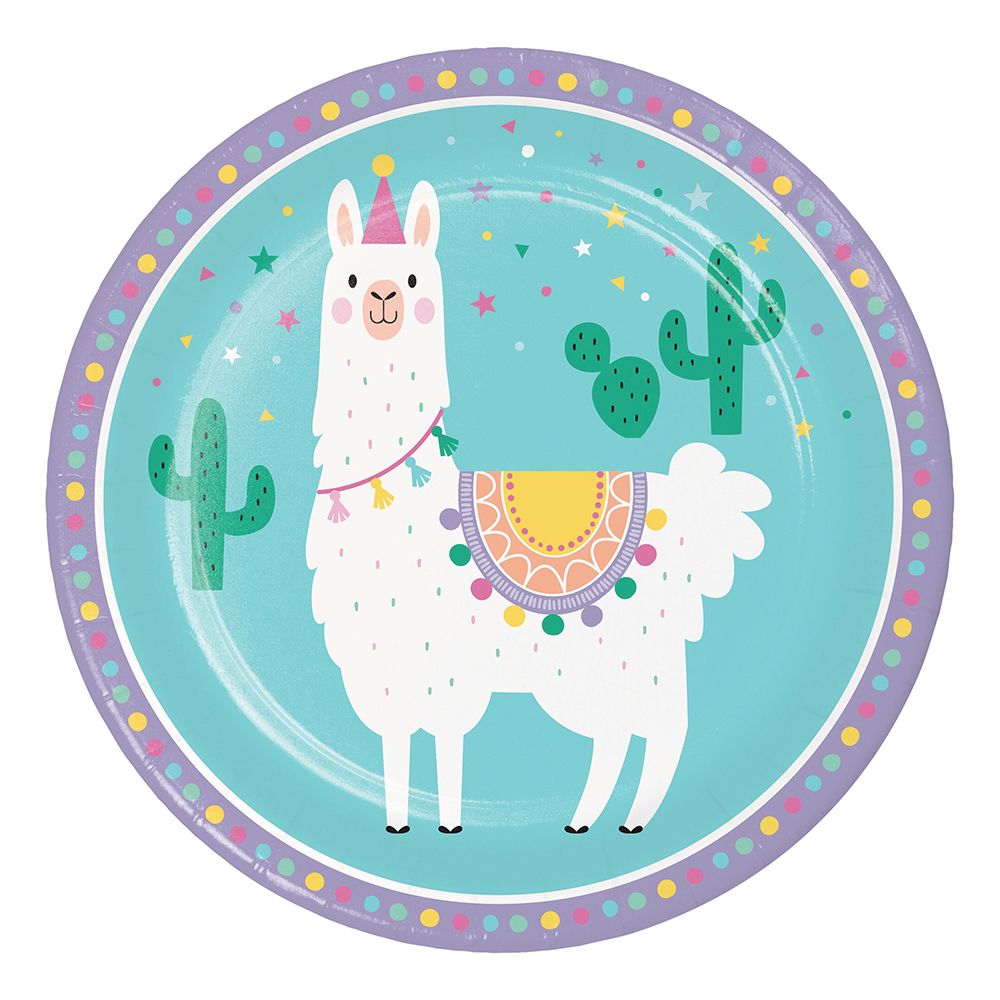 Pahvilautaset Llama Party