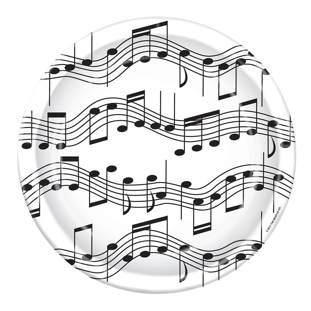 Papptallerkener Musikk Noter