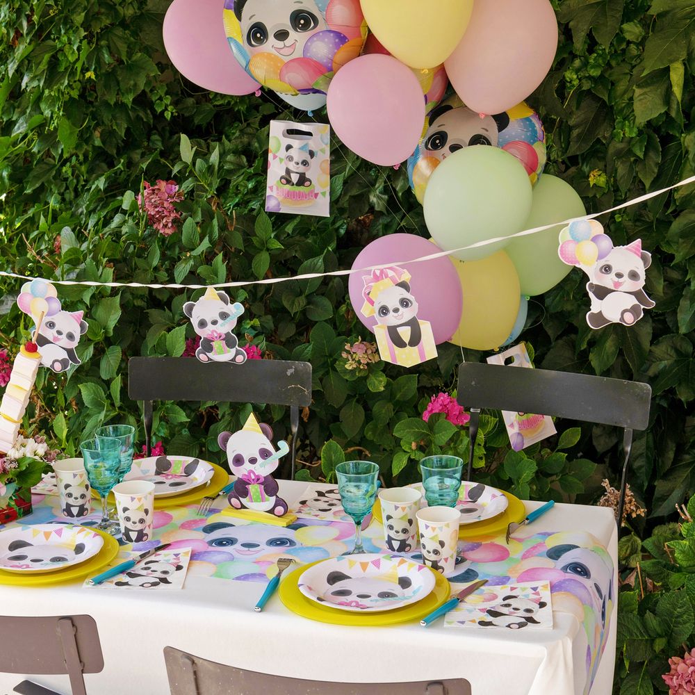 Papperstallrikar Panda Party