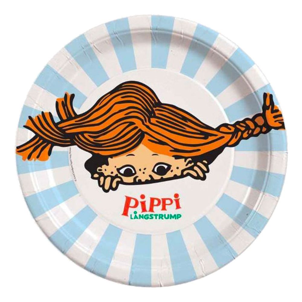 Papptallerkener Pippi Langstrømpe